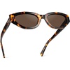image:imageWearMe Pro  Womens Polarized Sunglasses Narrow Fashion CatEye Acetate Frame Oval Lenses HandPolishedEmber Tortoise  Dark Brown Lens