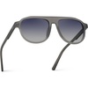 image:imageWearMe Pro Bold Retro Polarized Aviator Sunglasses  Geometric Flat Top Frame Design Gradient LensesFrosted Graphite  Navy Gradient Lens