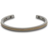 image:imageWearMe Pro Mens 3mm Cuff Bracelet with Rope Insert  Adjustable Size