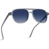 image:imageWearMe Pro Polarized Aviator Classic Double Bridge Womens SunglassesCrystal Mist  Gradient Blue Lens