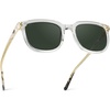 Crystal Clear Frame / Smoke Green Lens