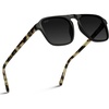 Black Beige Tortoise / Black Lens