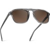 image:imageWearMe Pro Polarized Modern Aviator OneBridge Square Mens SunglassesCrystal Graphite Grey  Dark Beige Gradient Lens