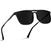 image:imageWearMe Pro Premium Polarized Double Bar Sunglasses for Men and Women UVA and UVBBlack Frame  Black Lens
