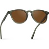 image:imageWearMe Pro WMP Eyewear  Classic Round Polarized Sunglasses for Men  Retro Design with UV ProtectionCrystal Sage  Brown Lens
