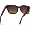 image:imageWearMe Pro WMP Eyewear  Mens Classic Square Sunglasses Lightweight Acetate Frame with Polarized Lenses 100 UV ProtectionRed Garnet  Gradient Amber Lens