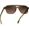 image:imageWearMe Pro WMP Eyewear  Mens Polarized Aviator Sunglasses Double Bridge Modern Acetate FrameCrystal Verde  Brown Gradient Lens