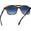 image:imageWearMe Pro WMP Eyewear  Mens Polarized Aviator Sunglasses Double Bridge Modern Acetate FrameWhiskey Brown Tortoise  Blue Gradient Lens