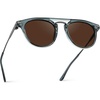 image:imageWearMe Pro WMP Eyewear  Mens Polarized Round Sunglasses RetroInspired Design with Acetate amp Metal FrameStone Blue  Dark Brown Lens