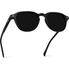 image:imageWearMe Pro WMP Eyewear  Mens Polarized Round Sunglasses Slim Acetate Frame Metal Rivets Keyhole Bridge Retro StyleBlack  Triple Black Lens