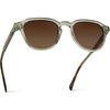 image:imageWearMe Pro WMP Eyewear  Mens Polarized Round Sunglasses Slim Acetate Frame Metal Rivets Keyhole Bridge Retro StylePalm Green  Brown Gold Gradient Lens