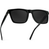 image:imageWearMe Pro WMP Eyewear  Modern Square Sunglasses for Men Lightweight Acetate Polarized Lenses 100 UVAUVB ProtectionBlack  Triple Black Lens