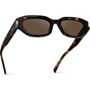 image:imageWearMe Pro WMP Eyewear  Womens Polarized Oval Sunglasses Oversized SoftAngle Frame Metal Accents Trendy Everyday StyleBrown Tortoise  Brown Lens