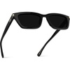 image:imageWearMe Pro WMP Eyewear  Womens Polarized Rectangular CatEye Sunglasses Narrow Glossy Frame Chic Everyday StyleBlack  Triple Black Lens