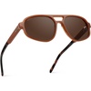 image:imageWearMe Pro WMP Eyewear  Womens Retro Double Bridge Aviator Sunglasses Polarized Lenses Lightweight Full UV ProtectionMilky Rust Tortoise  Brown Lens