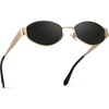 image:imageWearMe Pro WMP Eyewear  Womens Retro Oval Sunglasses Trendy Small Frame 90s Inspired FashionGold Frame  Black Lens