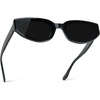 image:imageWearMe Pro Womens CatEye Sunglasses Flat Lens Acetate Frame AntiReflectiveBlack  Triple Black Lens