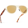 image:imageWearMe Pro Womens Polarized Aviator Sunglasses  Rounded Style for Tennis amp Pickleball  AntiGlare Lens Flattering FitIvory Tortoise  Yellow Tinted Lens