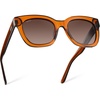 image:imageWearMe Pro Womens Polarized Large Square Sunglasses Subtle Cat Eye Corners Thick Frame amp Modern AestheticsCrystal Chestnut Brown Frame  Brown Lens