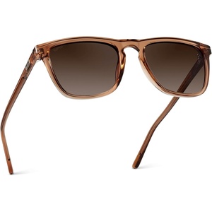 image:imageWearMe Pro  Polarized Lens Square Modern Sunglasses for MenBrown FrameBrown Lens
