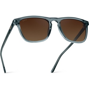 image:imageWearMe Pro  Polarized Lens Square Modern Sunglasses for MenCrystal Stone Blue  Brown Gradient Lens