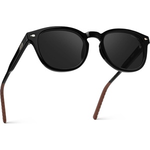 image:imageWearMe Pro Mens Polarized Round Sunglasses  Lightweight NonSlip Fit for Tennis amp Pickleball  AntiGlare Lens Sport StyleBlack  Black Lens
