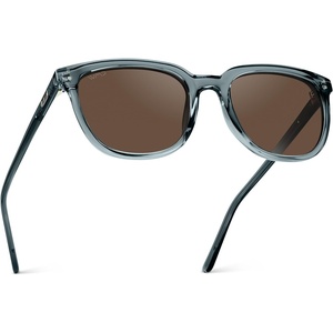 image:imageWearMe Pro Polarized Classic Retro Flat Square Unisex SunglassesCrystal Stone BlueBrown Lens