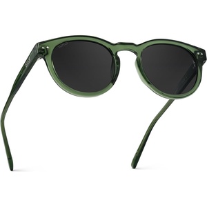 image:imageWearMe Pro Round Polarized Sunglasses for Women  Retro Classic UV400 Protection for Driving amp Everyday WearCrystal Green Frame  Black Lens