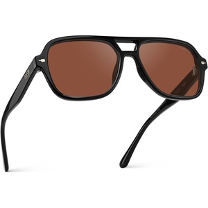 image:imageWearMe Pro Womens Polarized Aviator Sunglasses  Sport Style for Tennis amp Pickleball  AntiGlare Lens Wide CoverageBlack  Tinted Red Lens