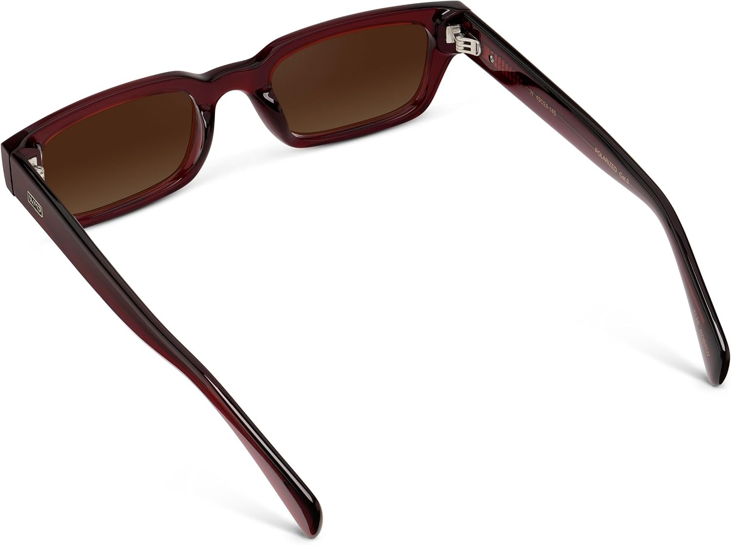 Winter Frame Rectangle WearMe Pro Harper Polarized Sunglasses, Thick Temples, Rectangular ...