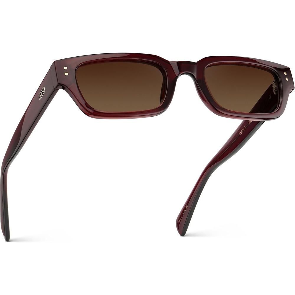 Winter Frame Rectangle WearMe Pro Harper Polarized Sunglasses, Thick Temples, Rectangular ...